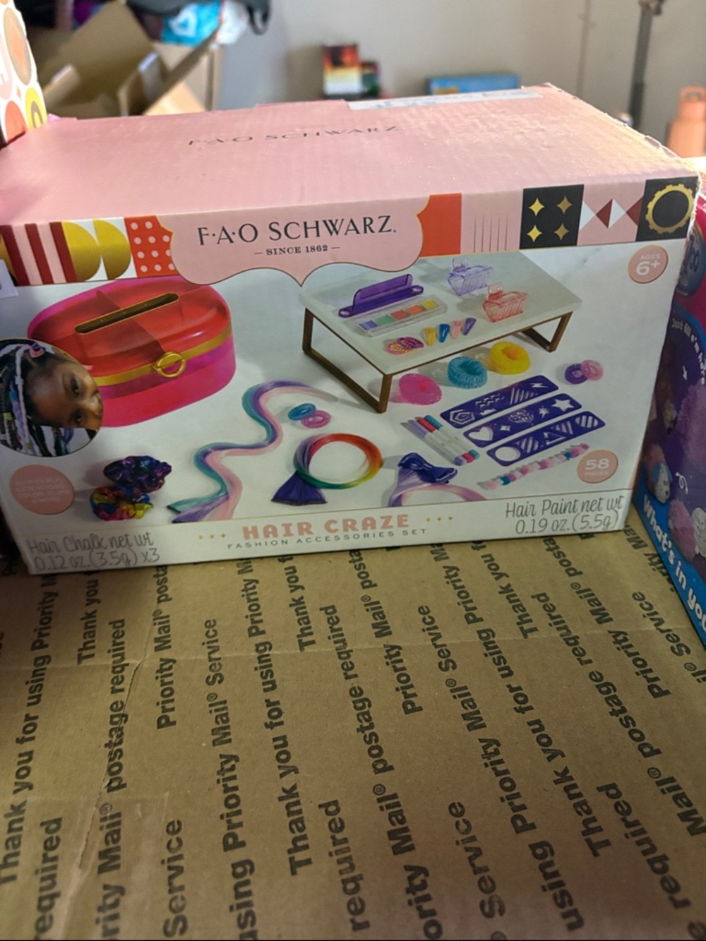 Nwt FAO Schwarz Hair Craze Fashion Accessories Set - Pink/Multi